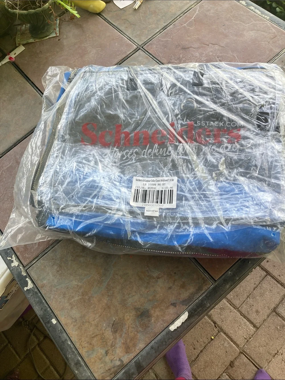 Big Horsie Schneider Royal Blue 84” Turnout w Belly Band - Picture 3 of 6